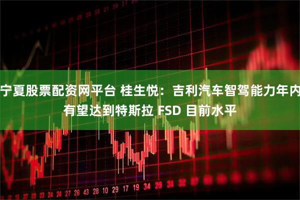 宁夏股票配资网平台 桂生悦：吉利汽车智驾能力年内有望达到特斯拉 FSD 目前水平